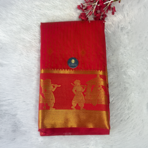 Kanchi Semi Silk Saree - Red