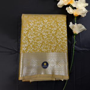 Kanchi Semi Silk Saree - Gold and Silver