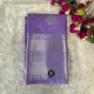 Kanchi Semi Silk Saree - Lavender