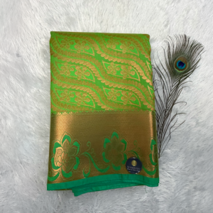 Kanchi Semi Silk Saree - Green