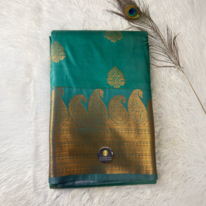 Kanchi Semi Silk Saree -Green