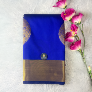 Kanchi Semi Silk Saree - Dark Blue