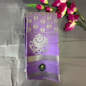 Kanchi Semi Silk Saree - Lavender