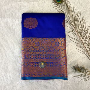 Kanchi Semi Silk Saree - Dark Blue
