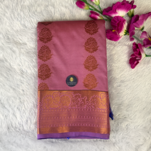 Kanchi Semi Silk Saree - Light Pink