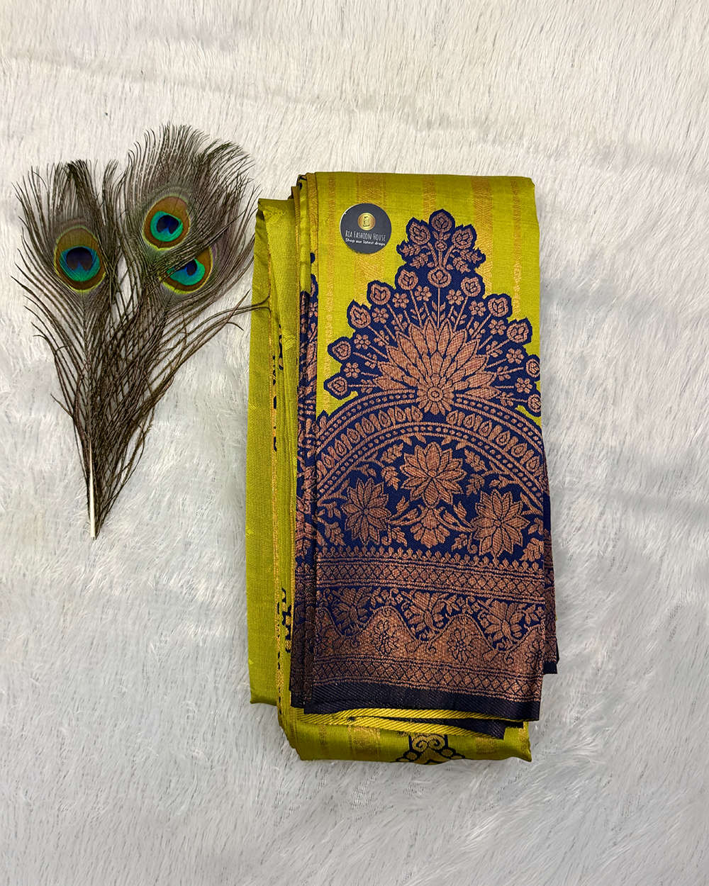 Silk Saree – Green and Blue