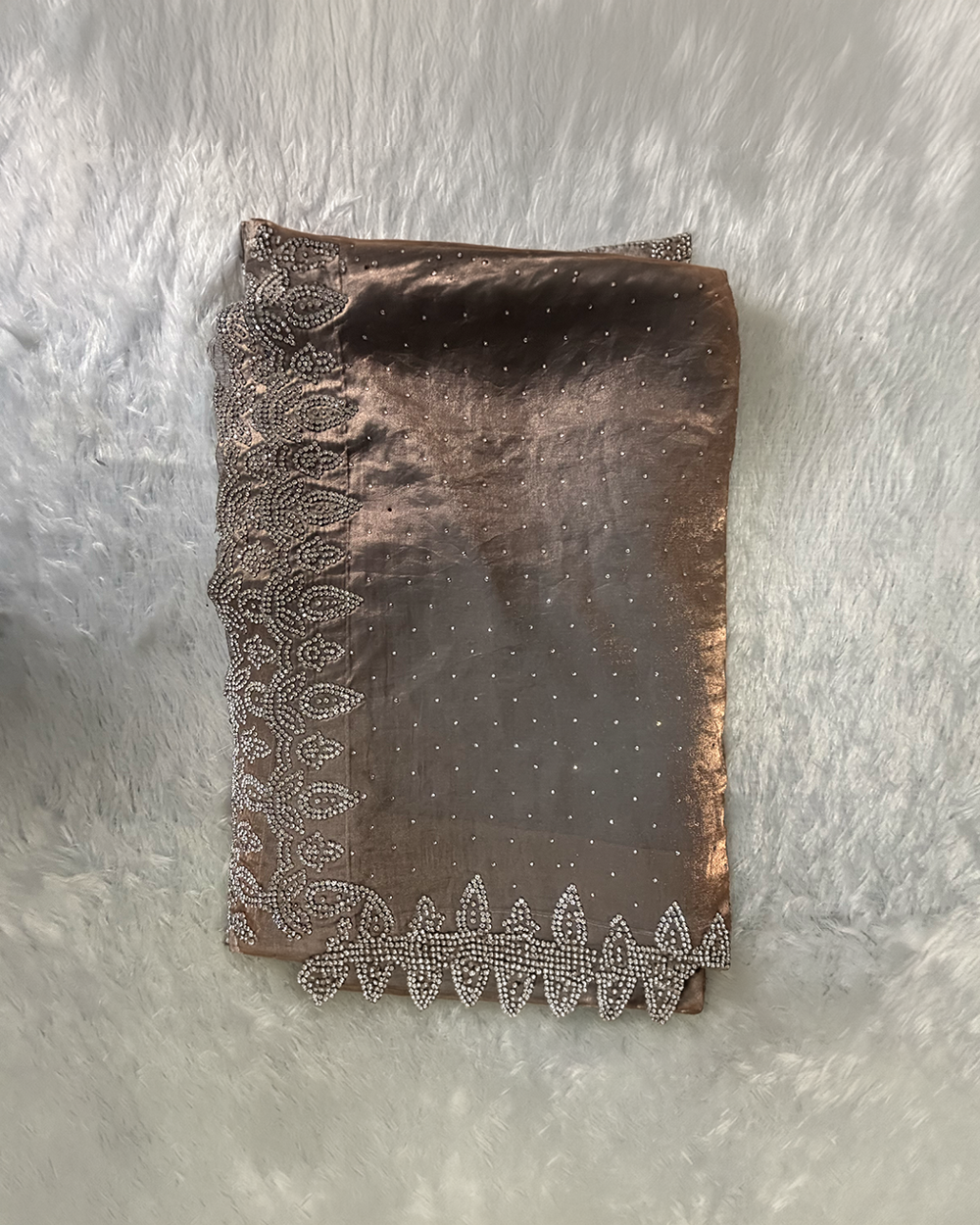 Space Silk Saree – Grey