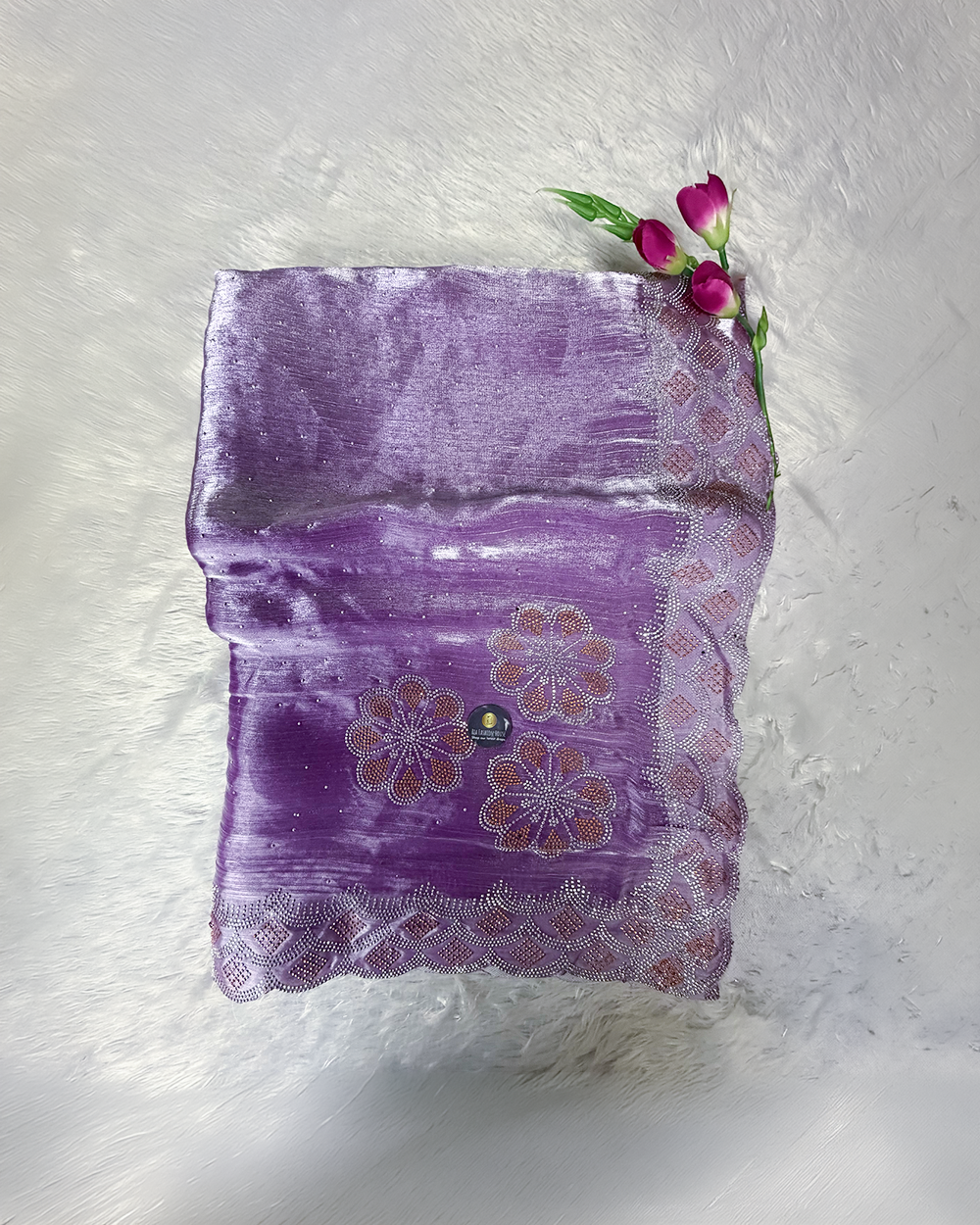 Space Silk Saree – Purple
