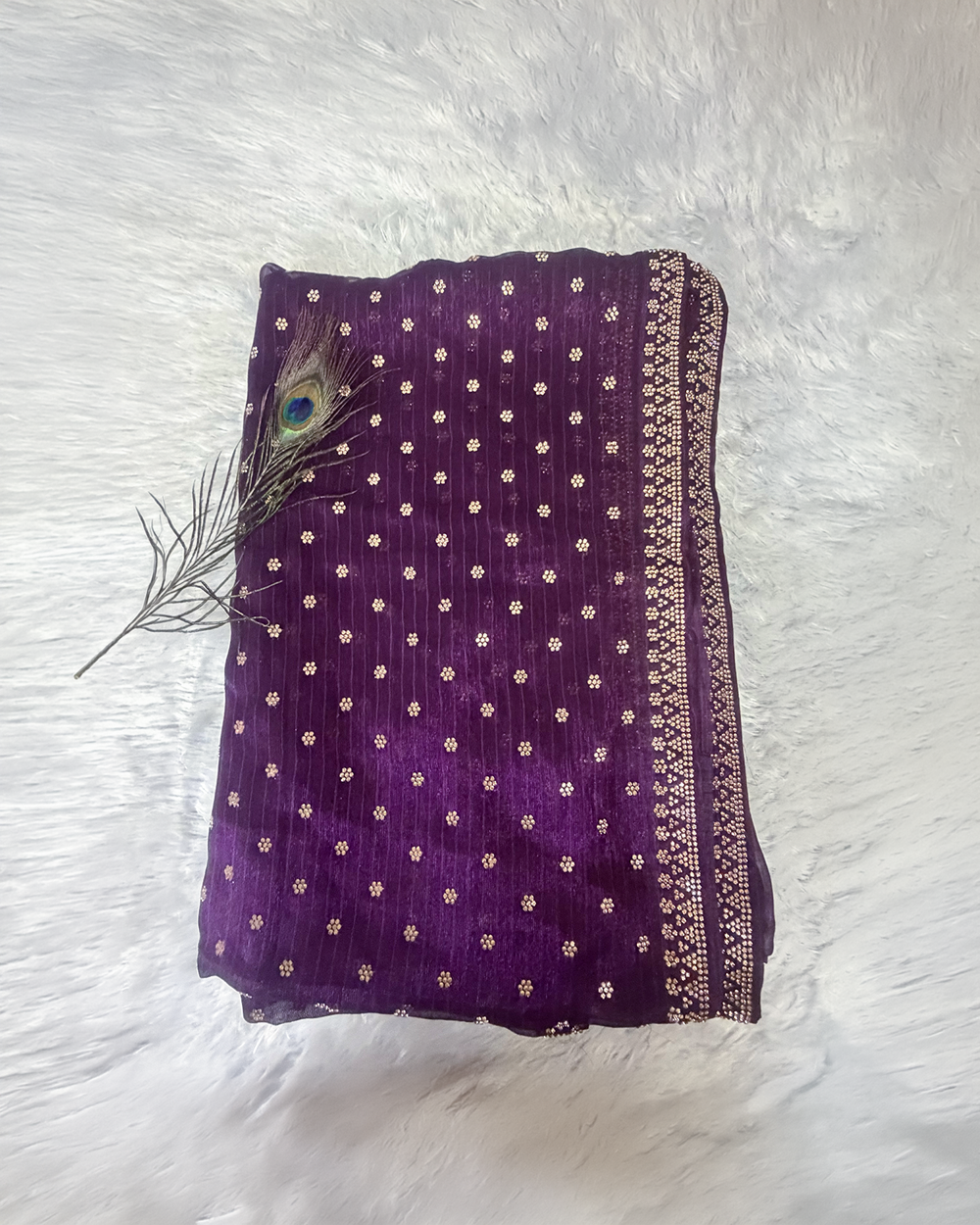 Premium Party Saree -Purple