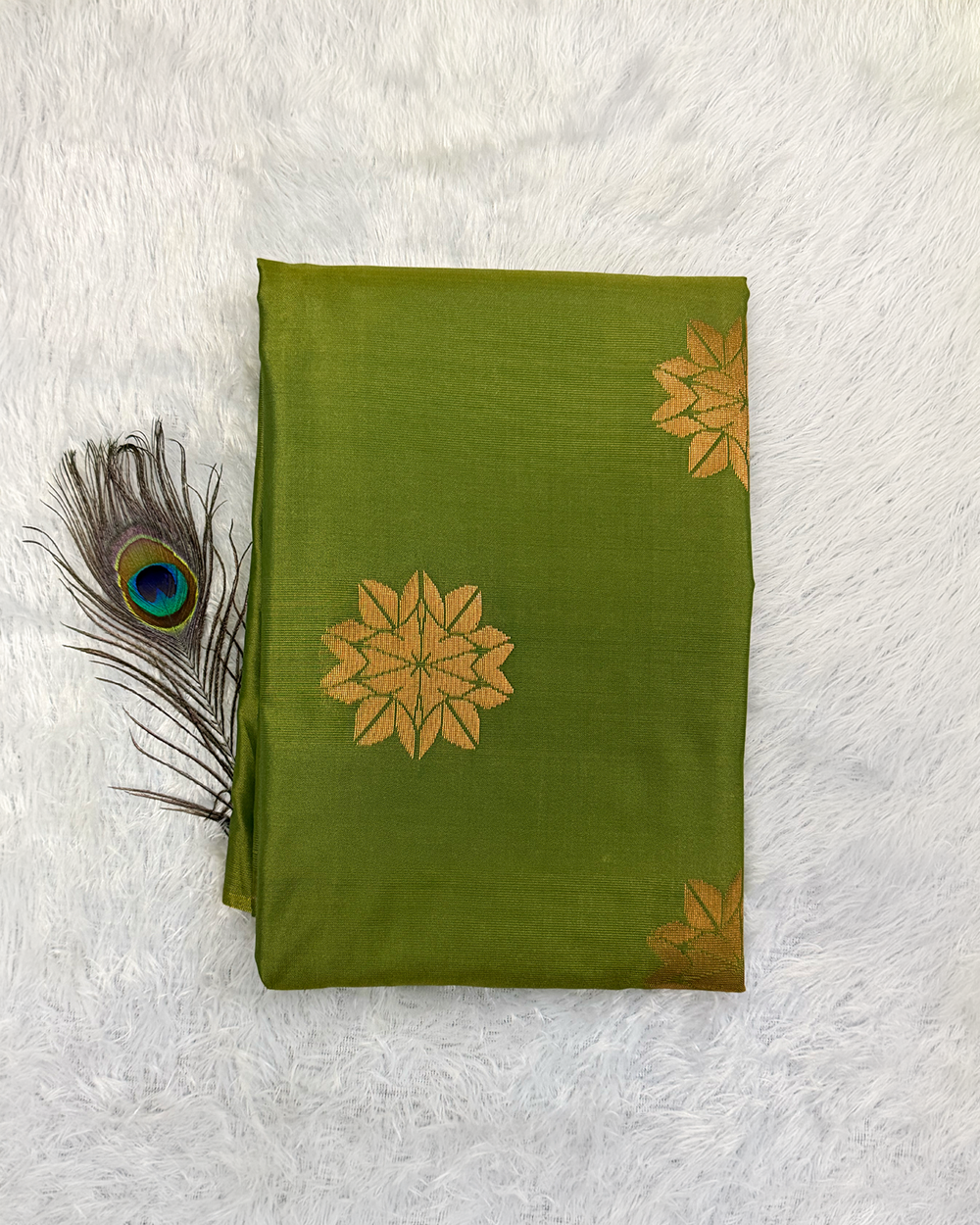 Kanchipuram Soft Silk Saree – Green