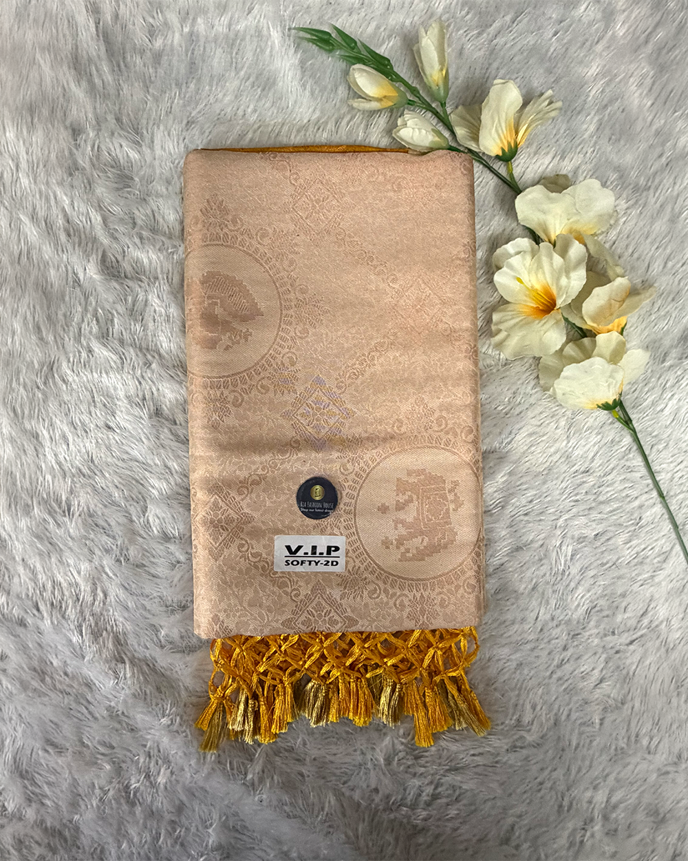 Soft Silk Saree – Butter And Gold