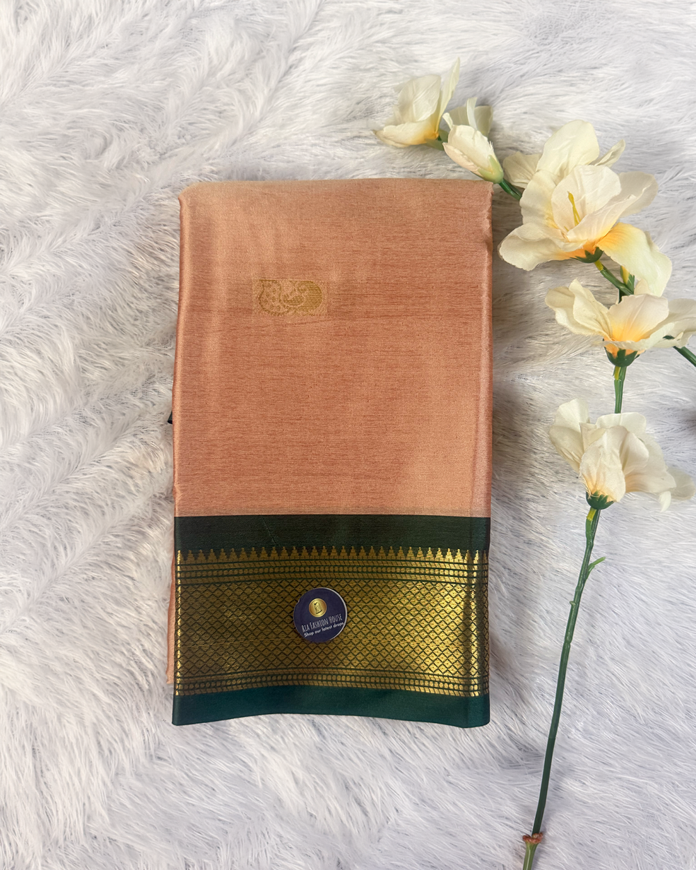 Paithani Silk Saree -Butter