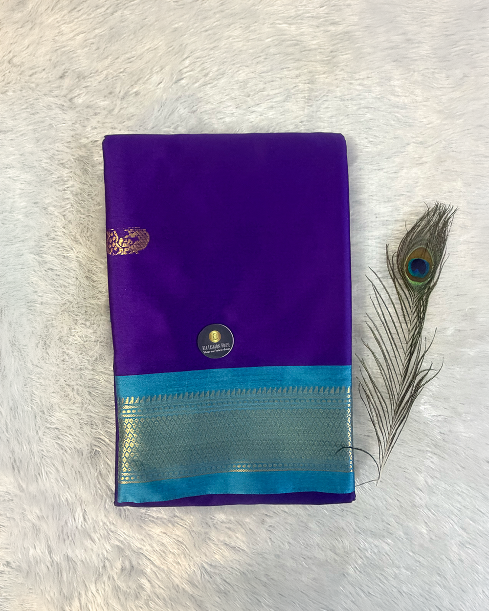 Paithani Silk Saree – Royal Blue