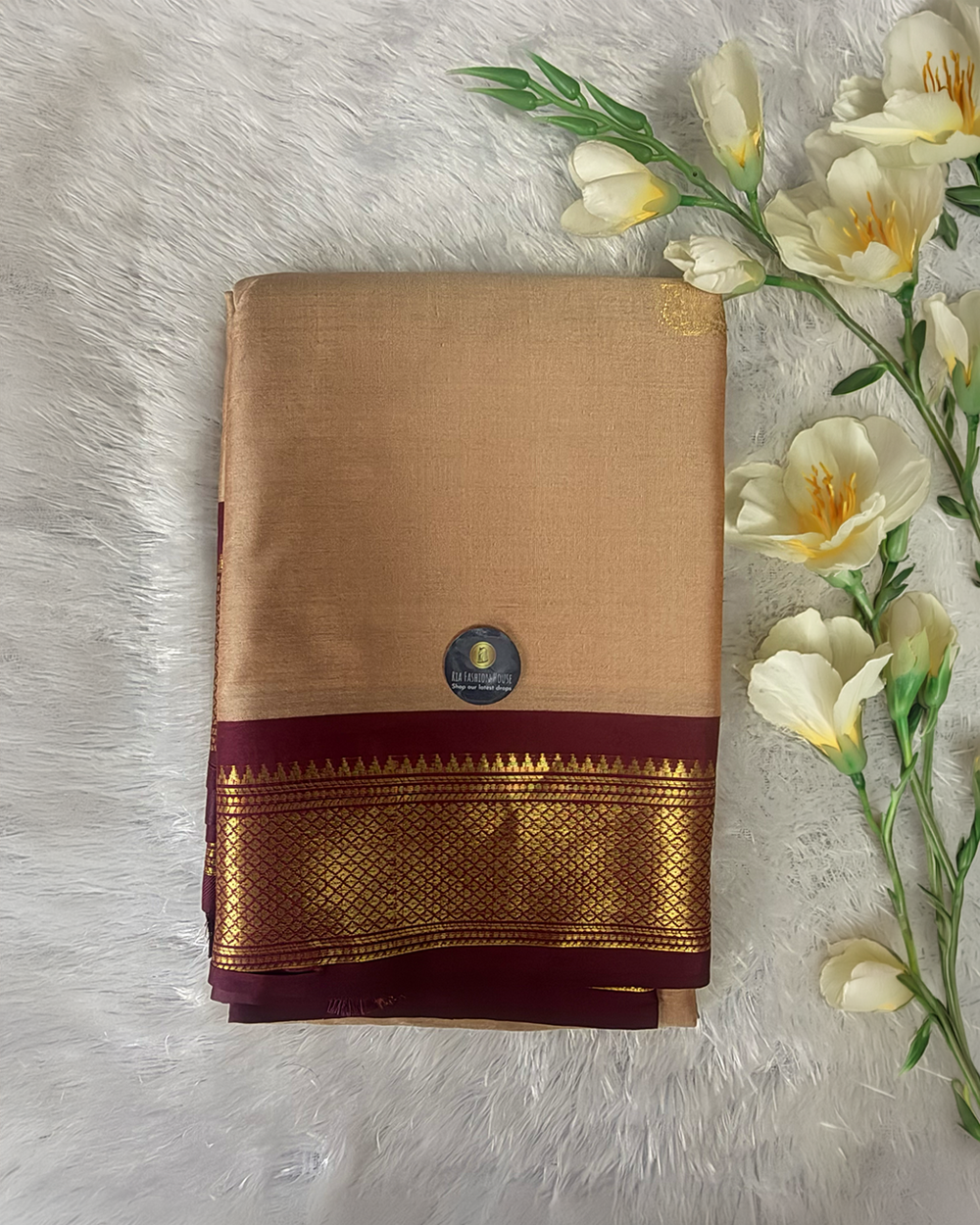 Paithani Silk Saree – Camel